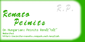 renato peinits business card